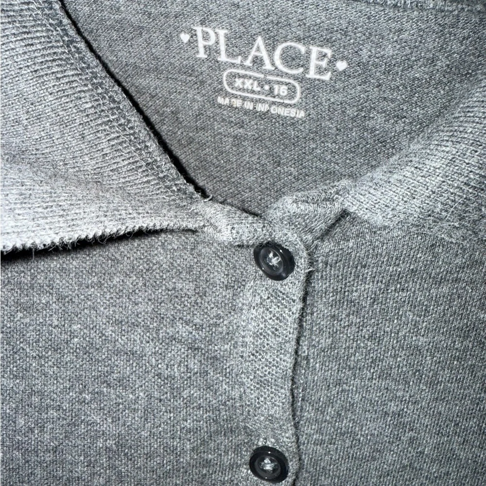 🔥3/$20🔥 The Children’s Place Gray Button Down Dress Size XXL